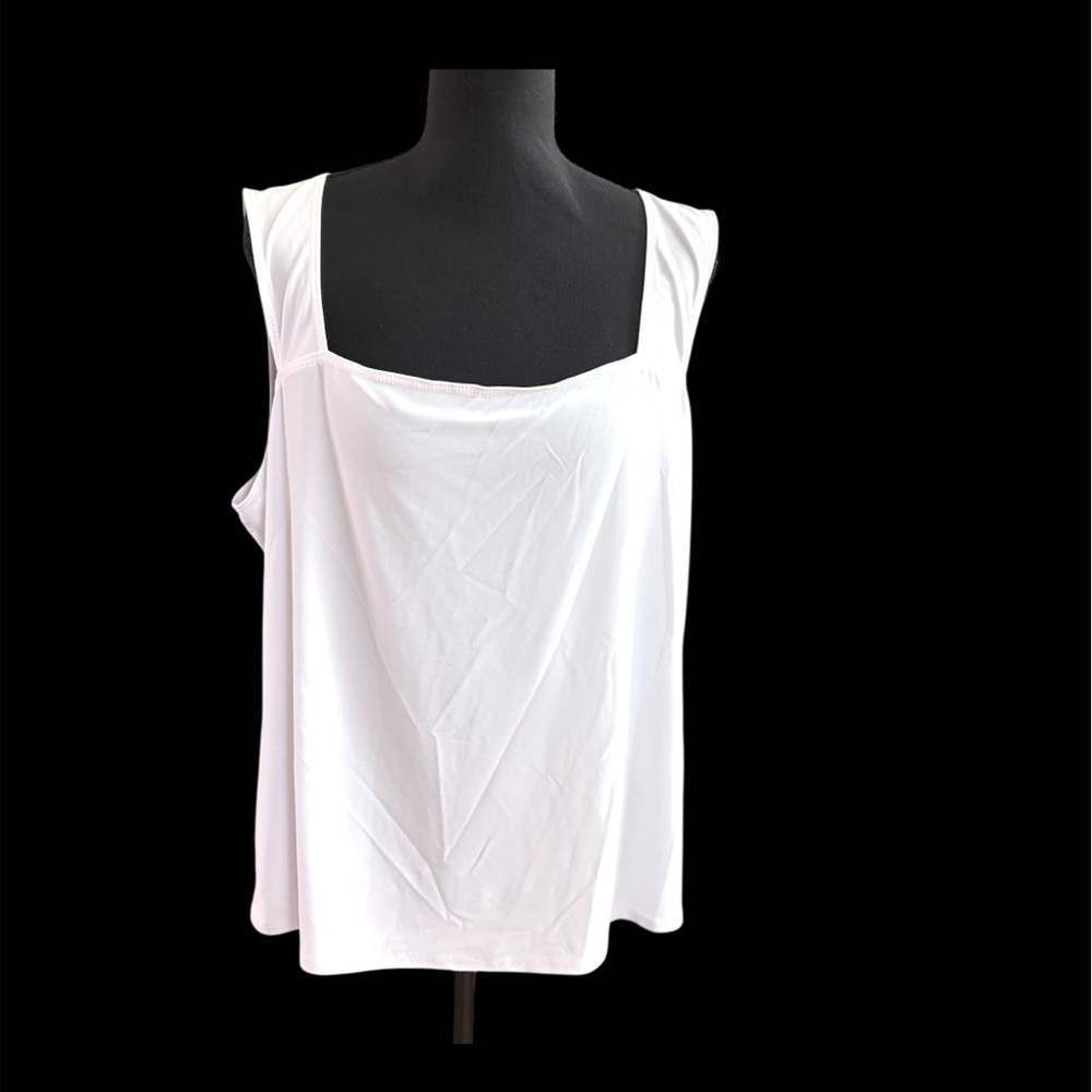 Bali White Sleeveless Tank Top – Size XXL (NWT)
